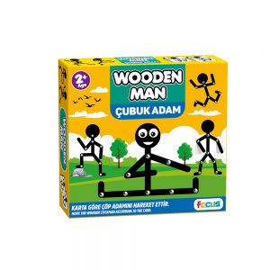 Wooden Man Memo Game Çöp Adam ve Çubuk Adam Hafıza Kutu Oyunu