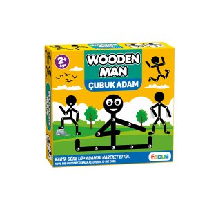 Wooden Man Memo Game Çöp Adam ve Çubuk Adam Hafıza Kutu Oyunu