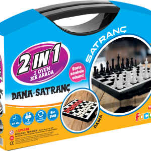 Çantalı 2’li Satranç ve Dama Seti